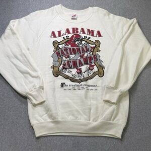 Vintage 1992‎ Alabama Crimson Tide National Champs Sweatshirt Jerzees USA M